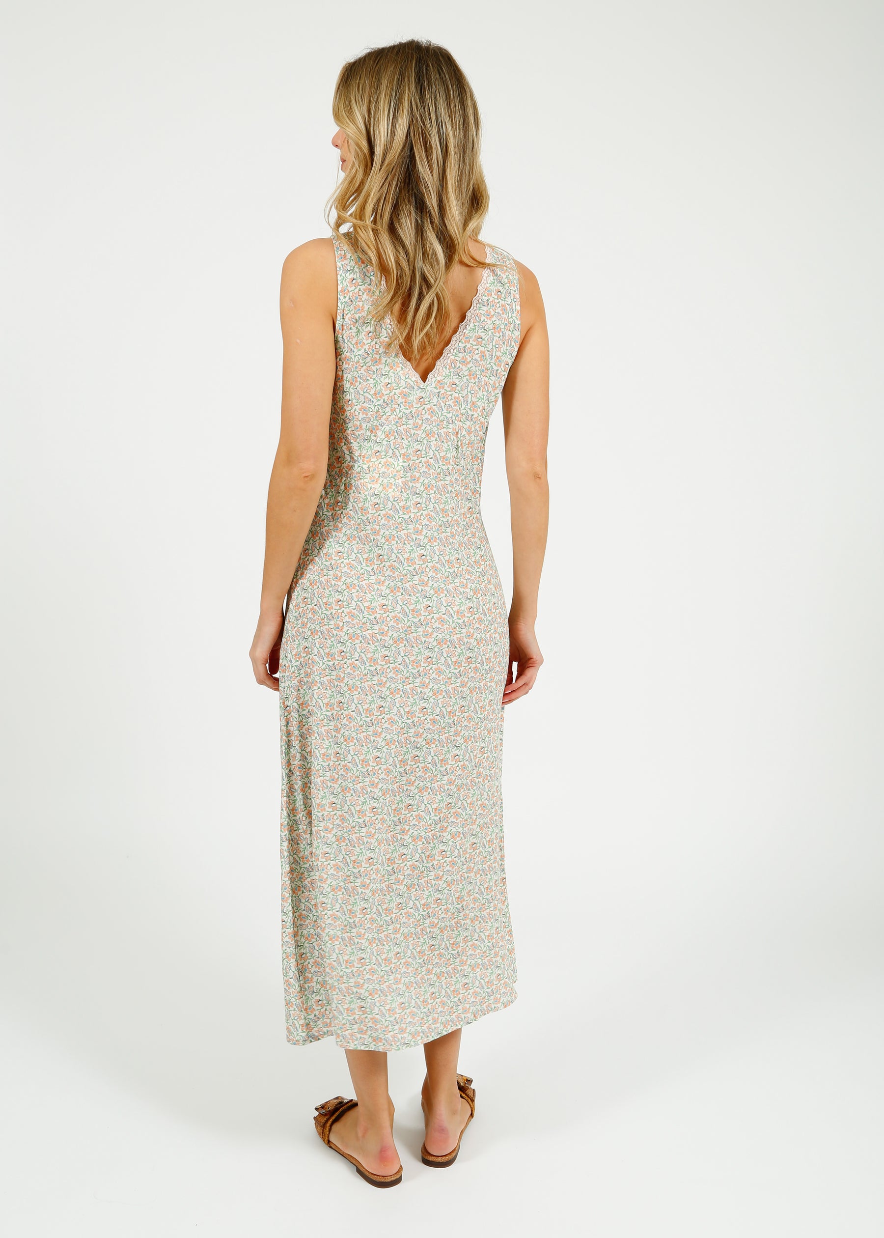Primrose Park Mel Dress in Block Print Cream