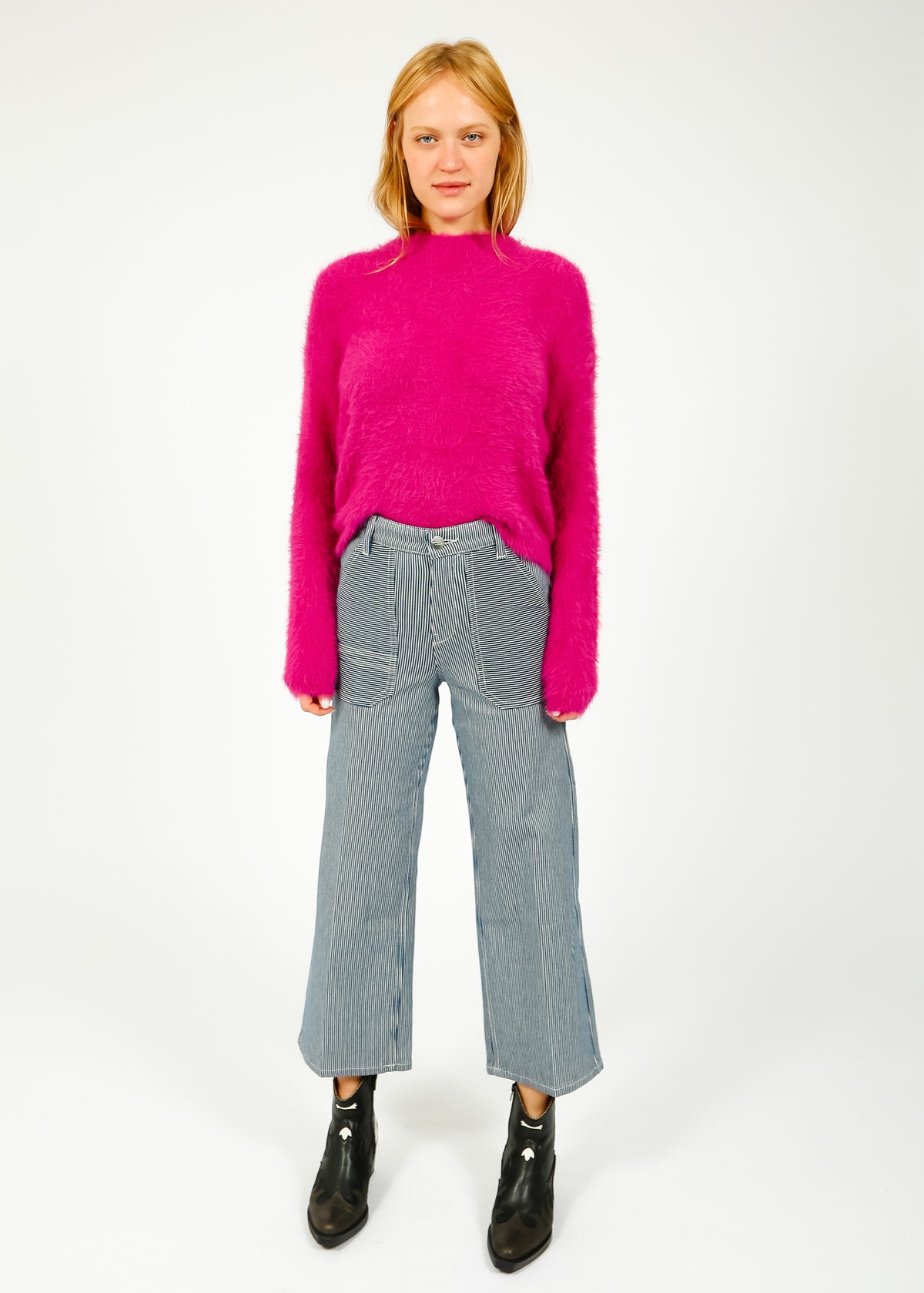S&M Elodie Jeans in Striped Denim