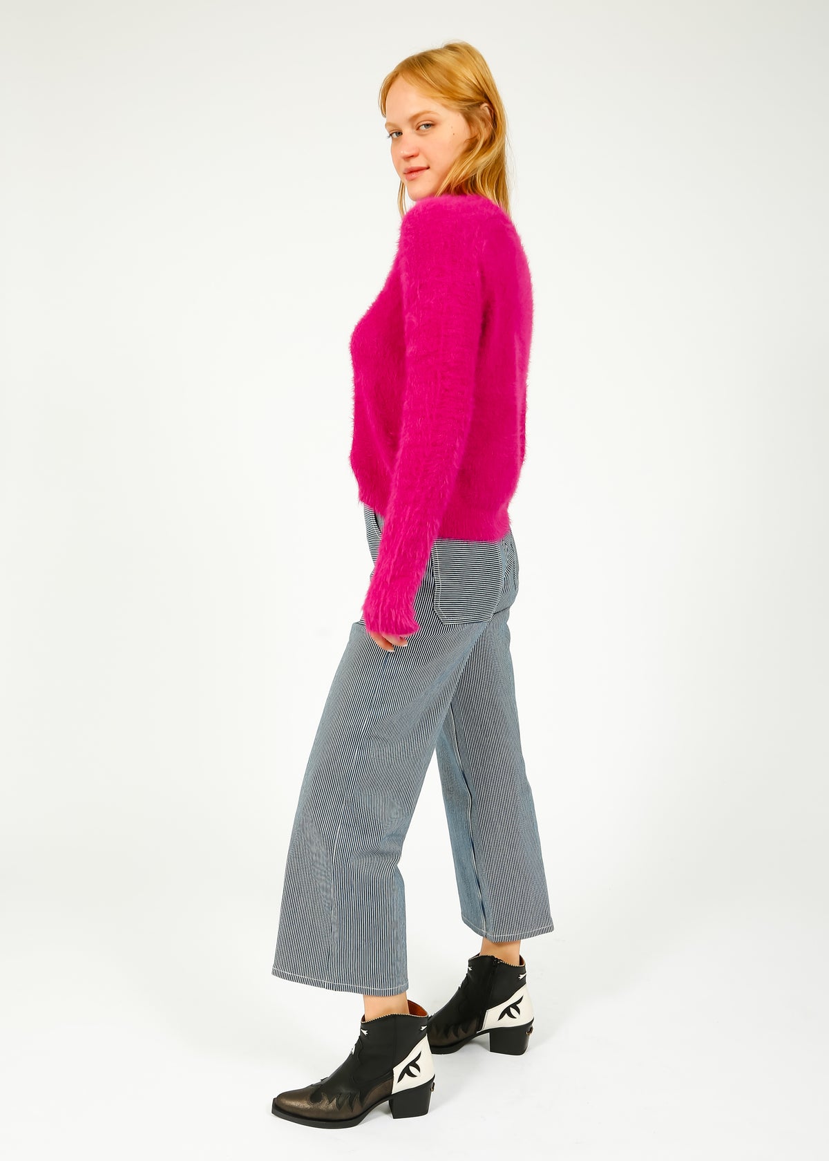 S&M Elodie Jeans in Striped Denim