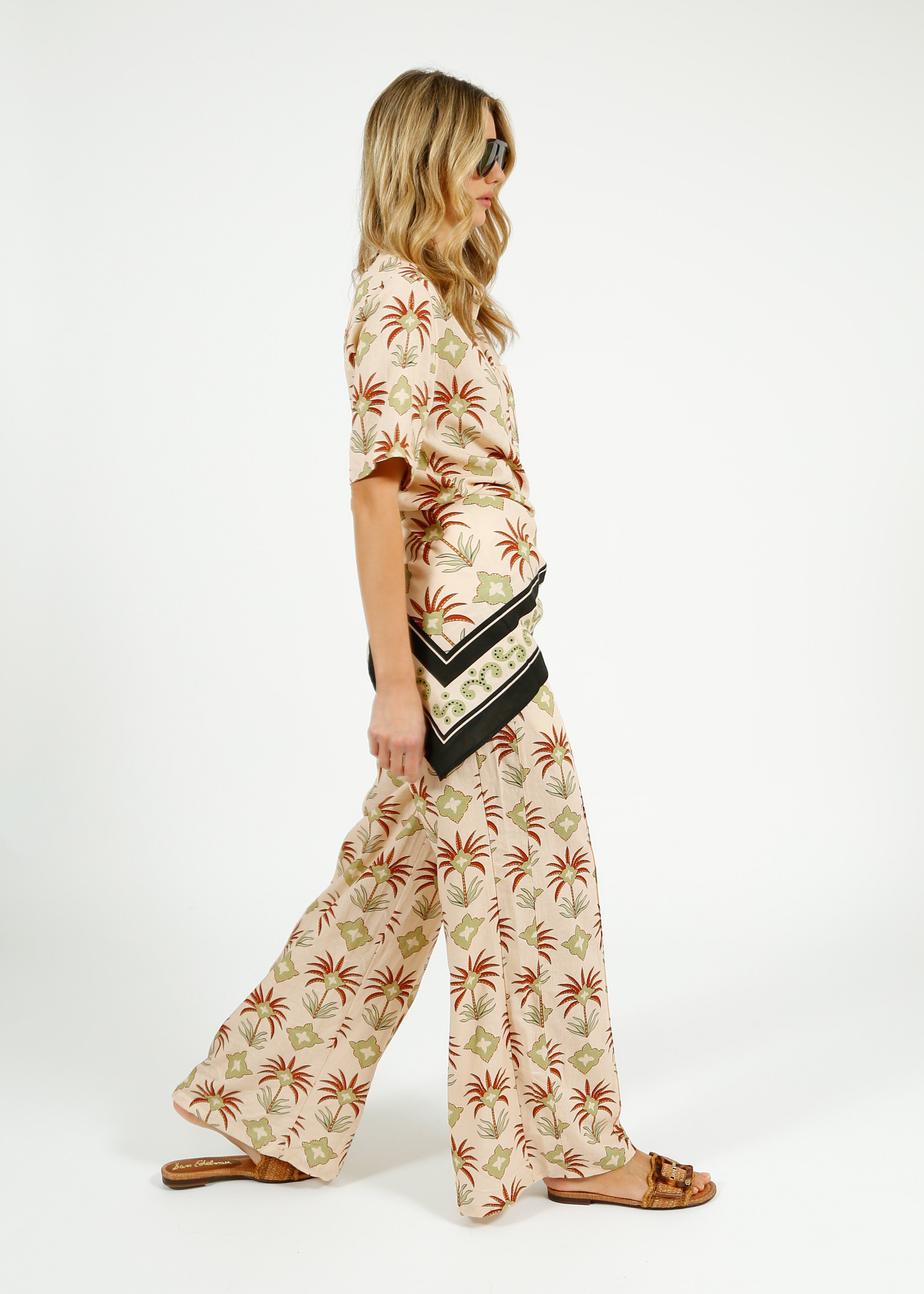 Primrose Park Scarf in Maxi Palm Cream