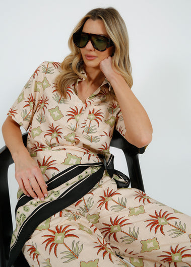 Primrose Park Scarf in Maxi Palm Cream