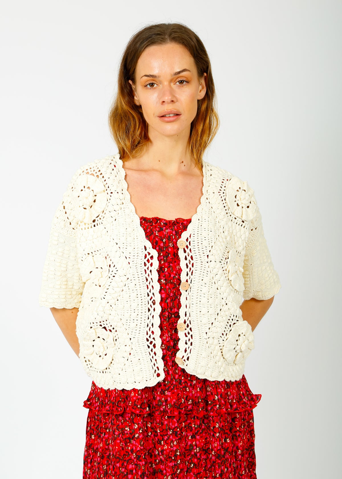 LM Mallyra Cardi in Cream