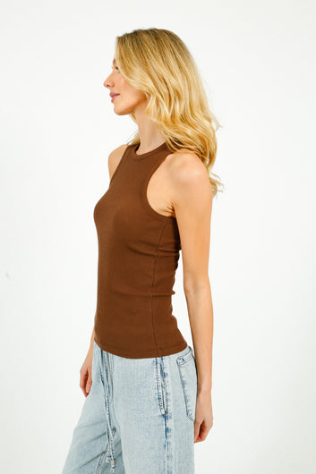 SLF Anna Tank Top in Chestnut
