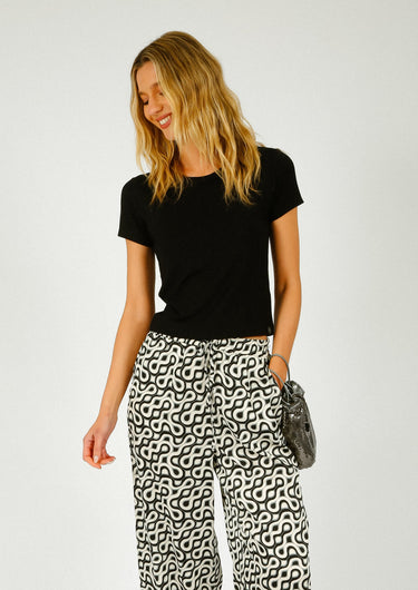 R&B Luca Baby Tee in Black
