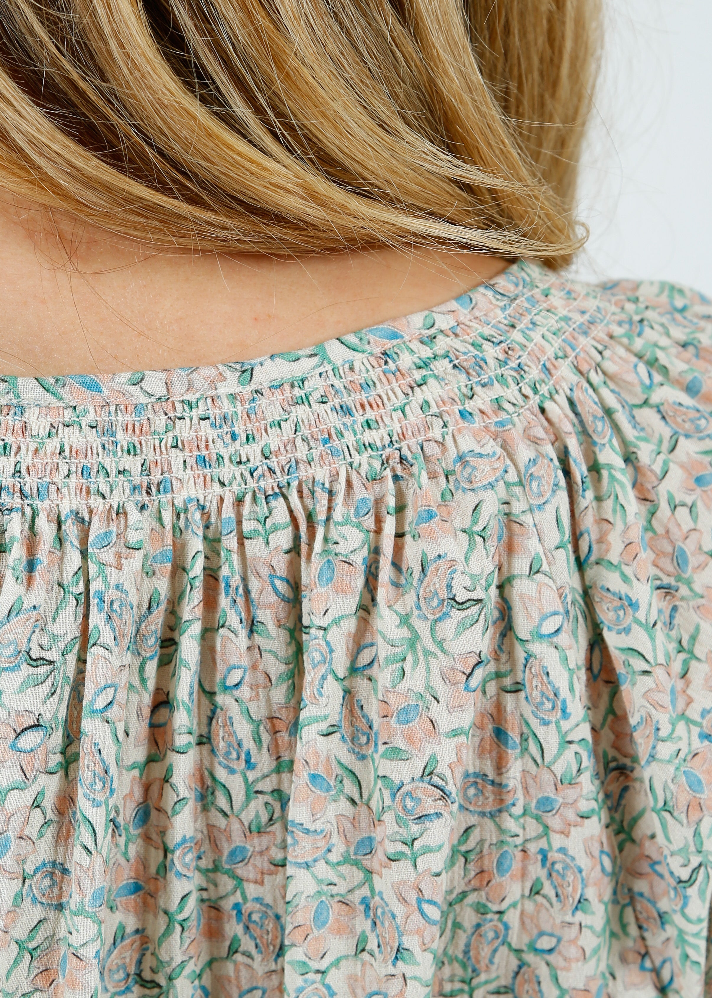 Primrose Park Jess Blouse in Block Print Cream