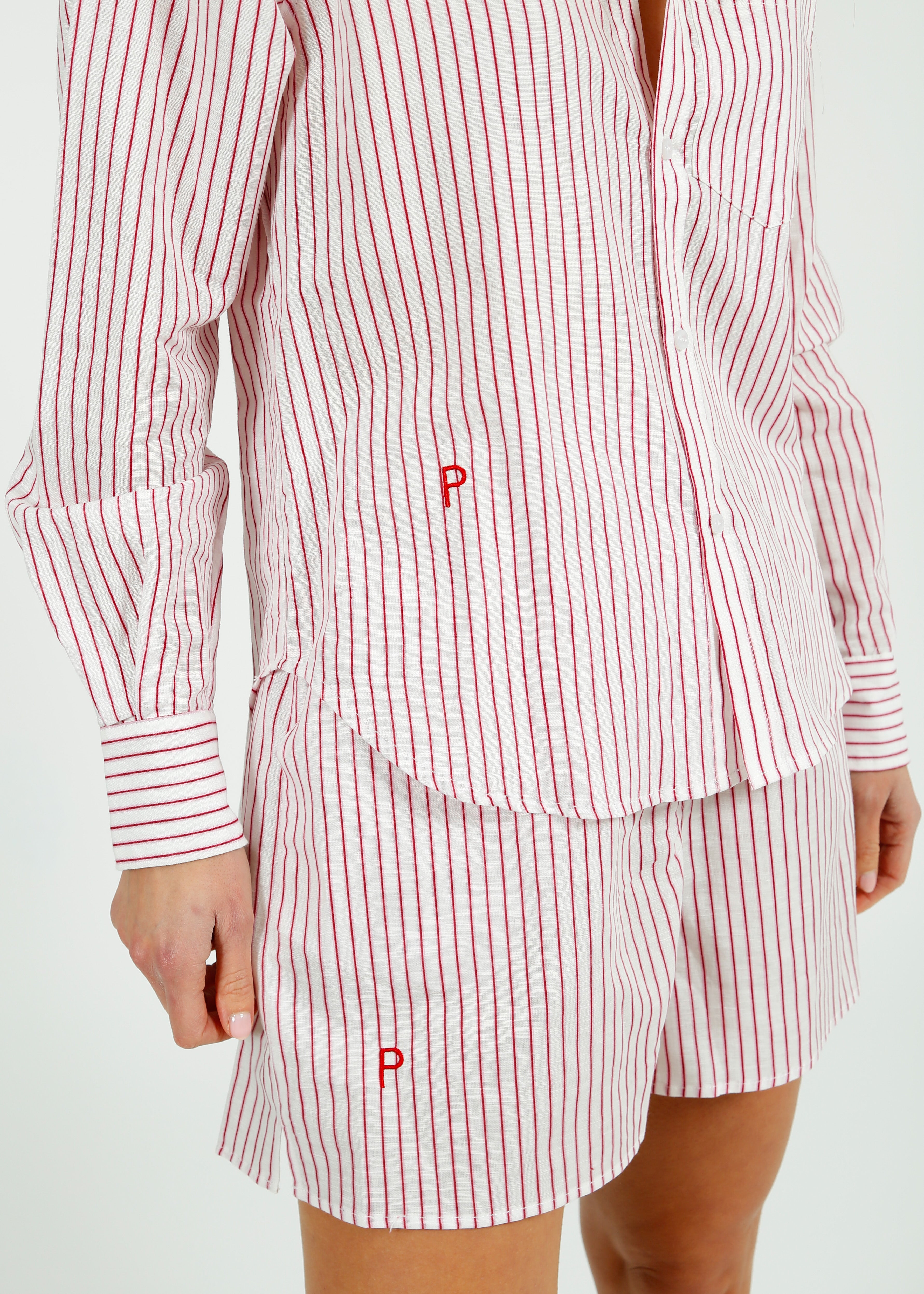 PARK Holiday Shop Resort Shirt in Pink Stripe