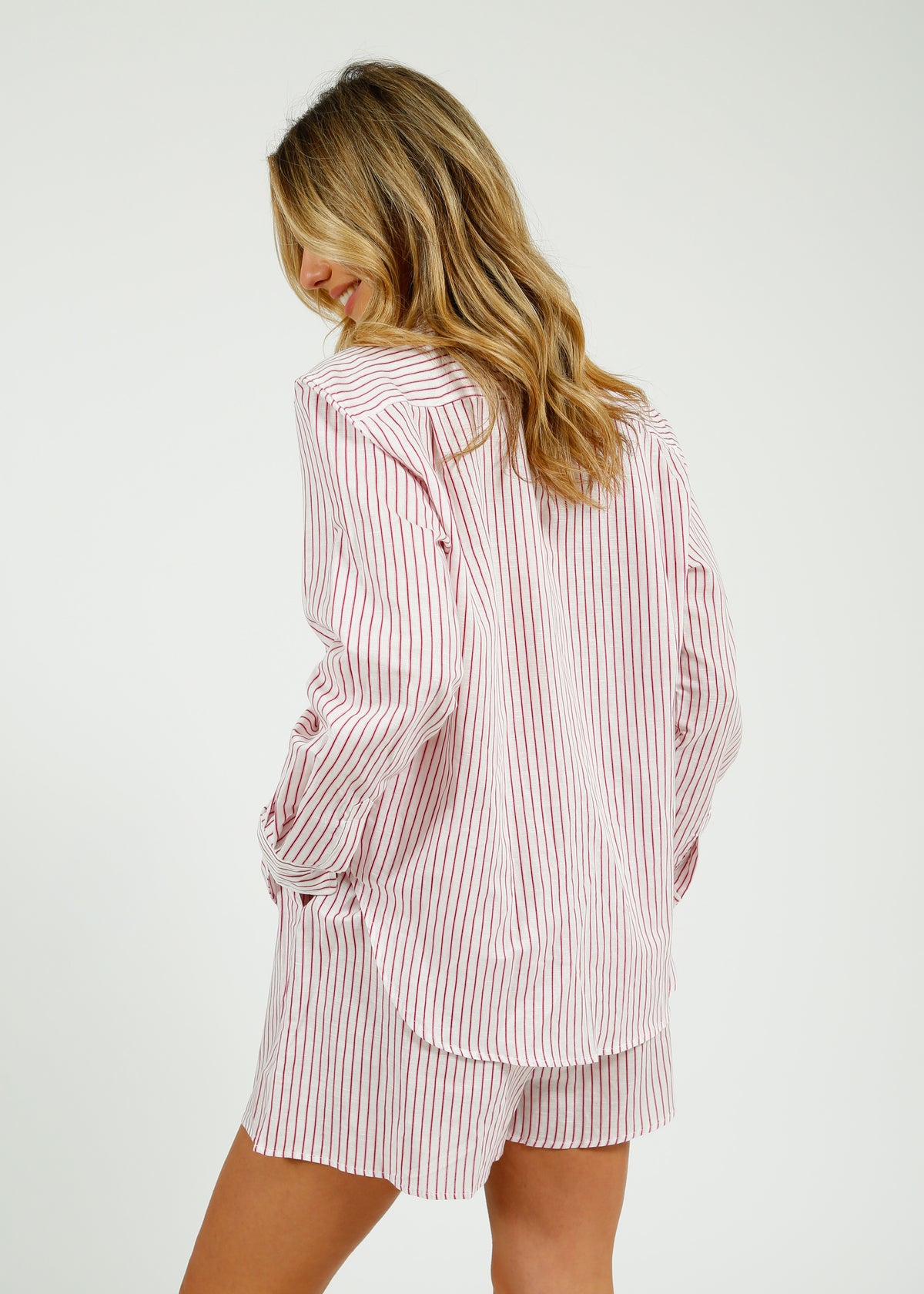 PARK Holiday Shop Resort Shirt in Pink Stripe
