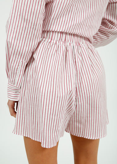 PARK Holiday Shop Resort Shorts in Pink Stripe
