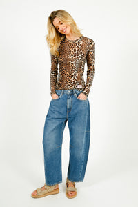 You added <b><u>GANNI T4208 Printed Marl Mesh LS Top in Leo</u></b> to your cart.