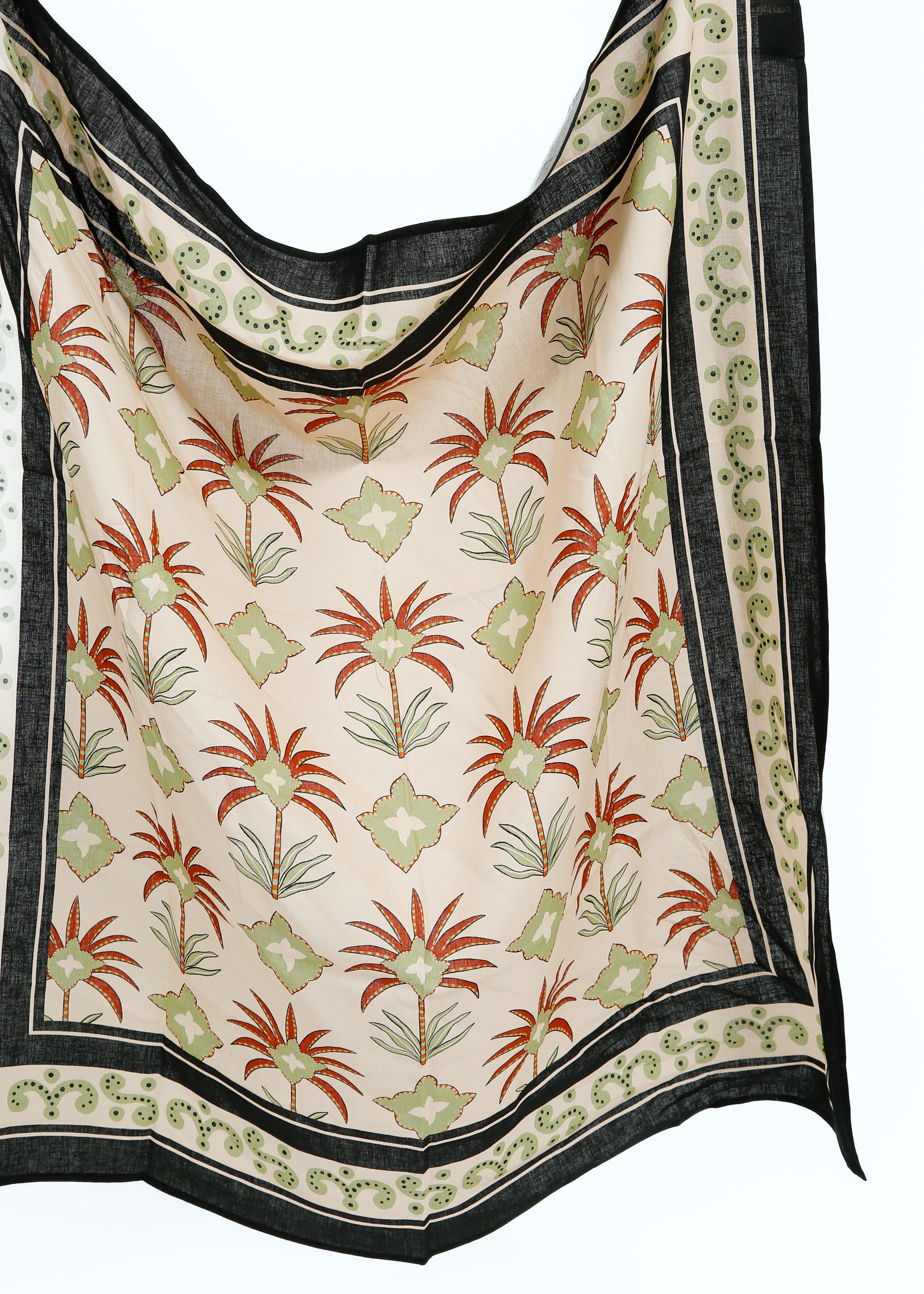 Primrose Park Scarf in Maxi Palm Cream