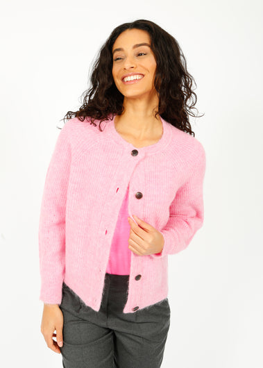 SLF Lulu Knit Short Cardi in Moonlite Mauve