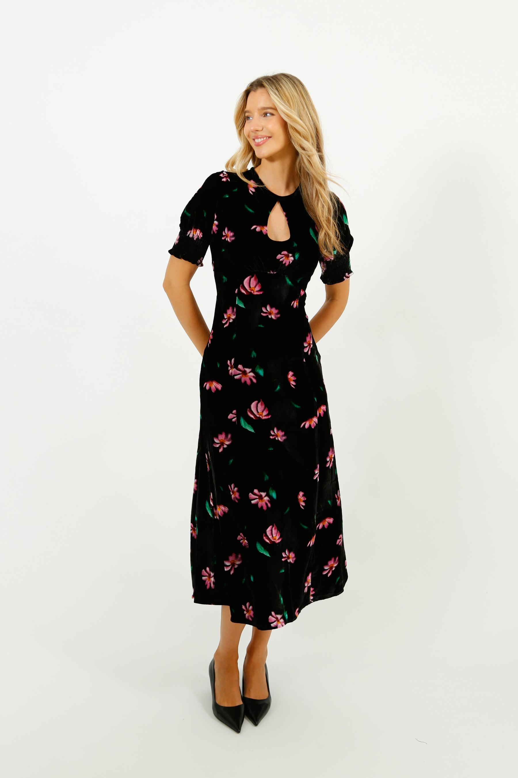 Primrose Park Dani Dress in Blurred Floral