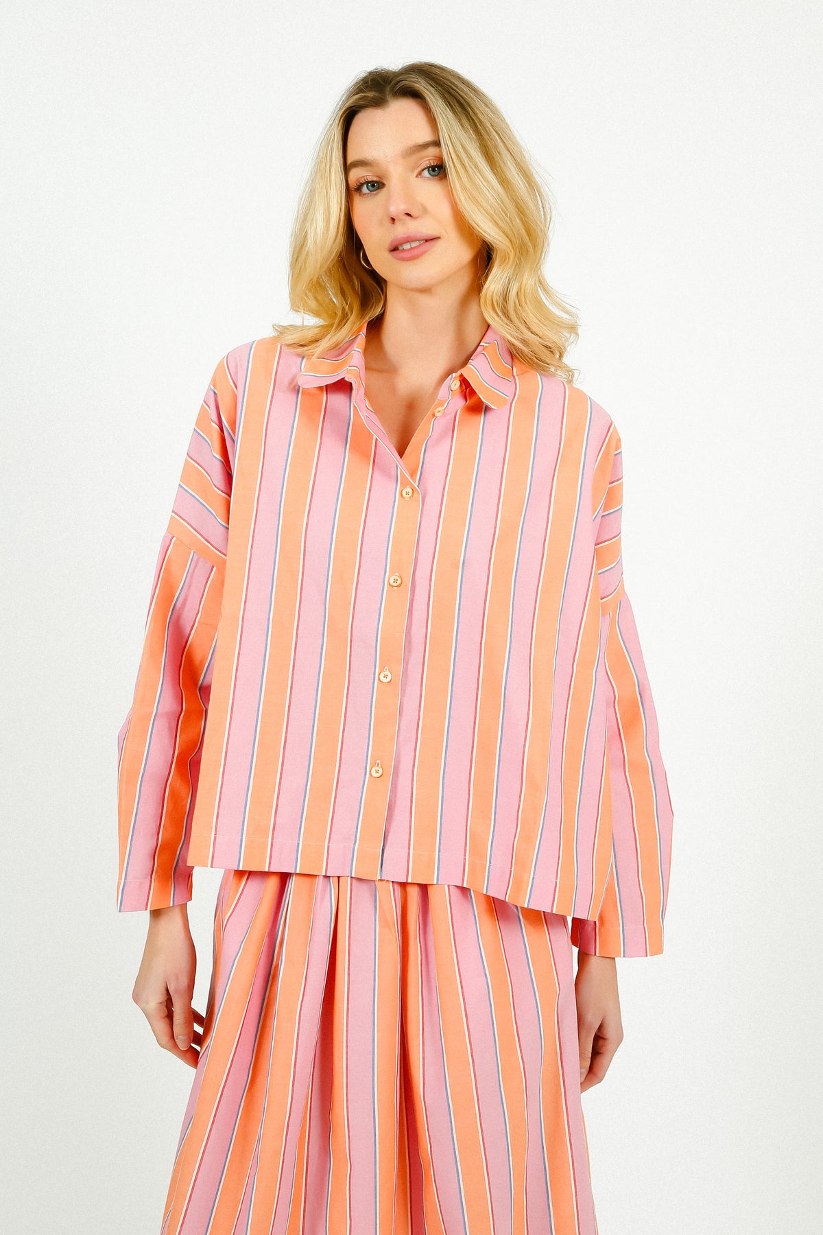 TINSELS Wood The Sea Blouse in Mandarine