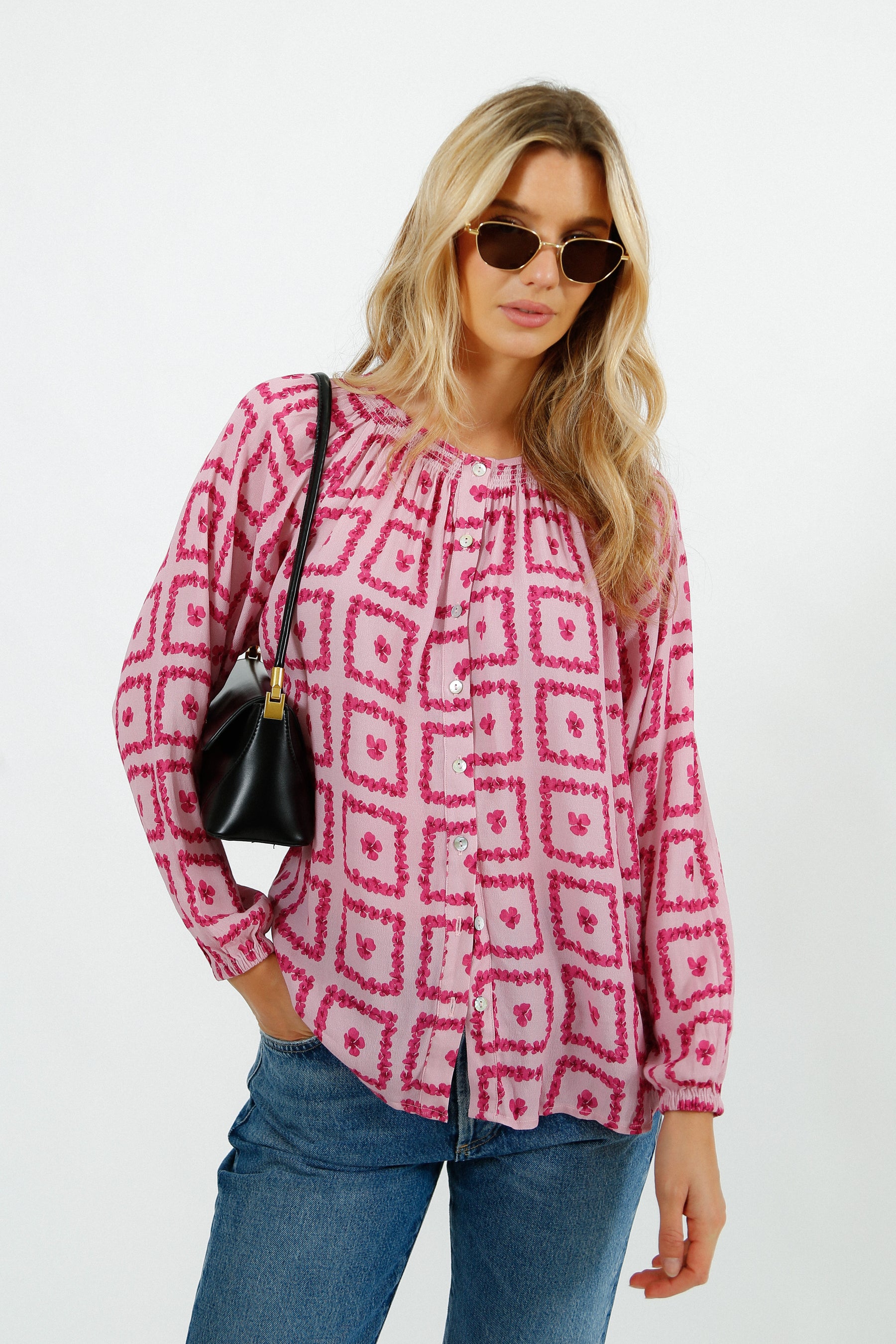Primrose Park Jess Blouse - Pansy Pane