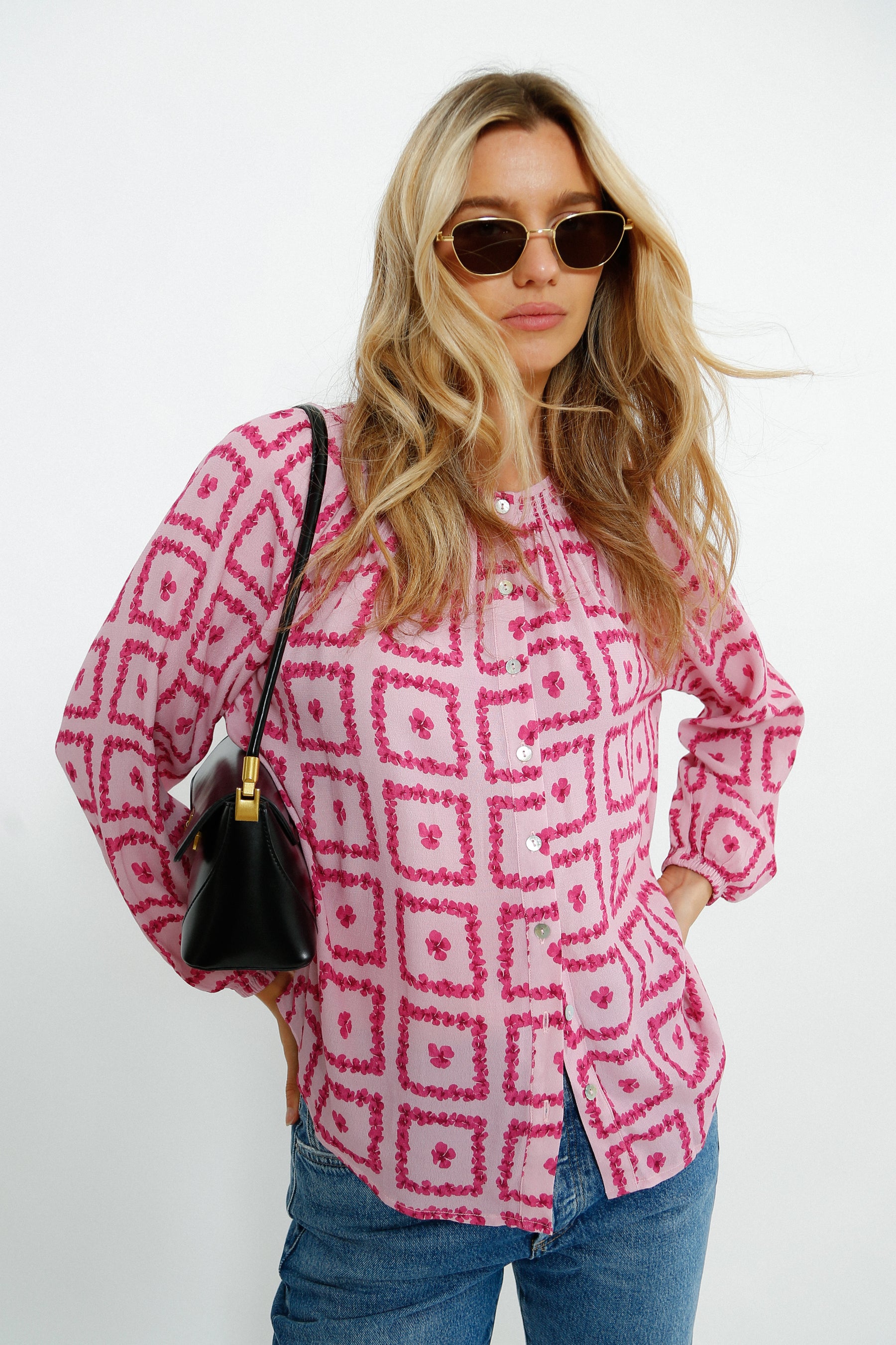 Primrose Park Jess Blouse - Pansy Pane