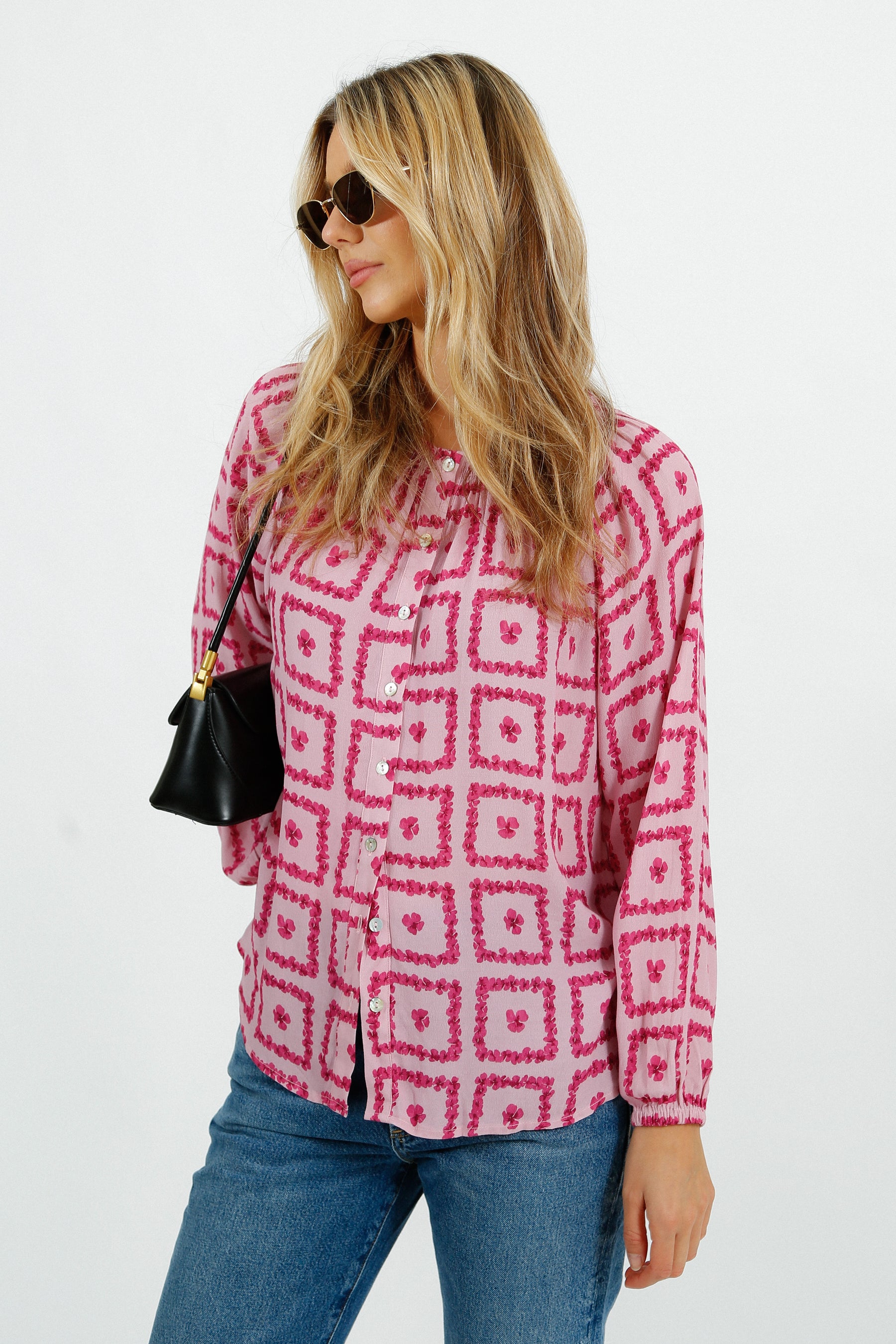 Primrose Park Jess Blouse - Pansy Pane