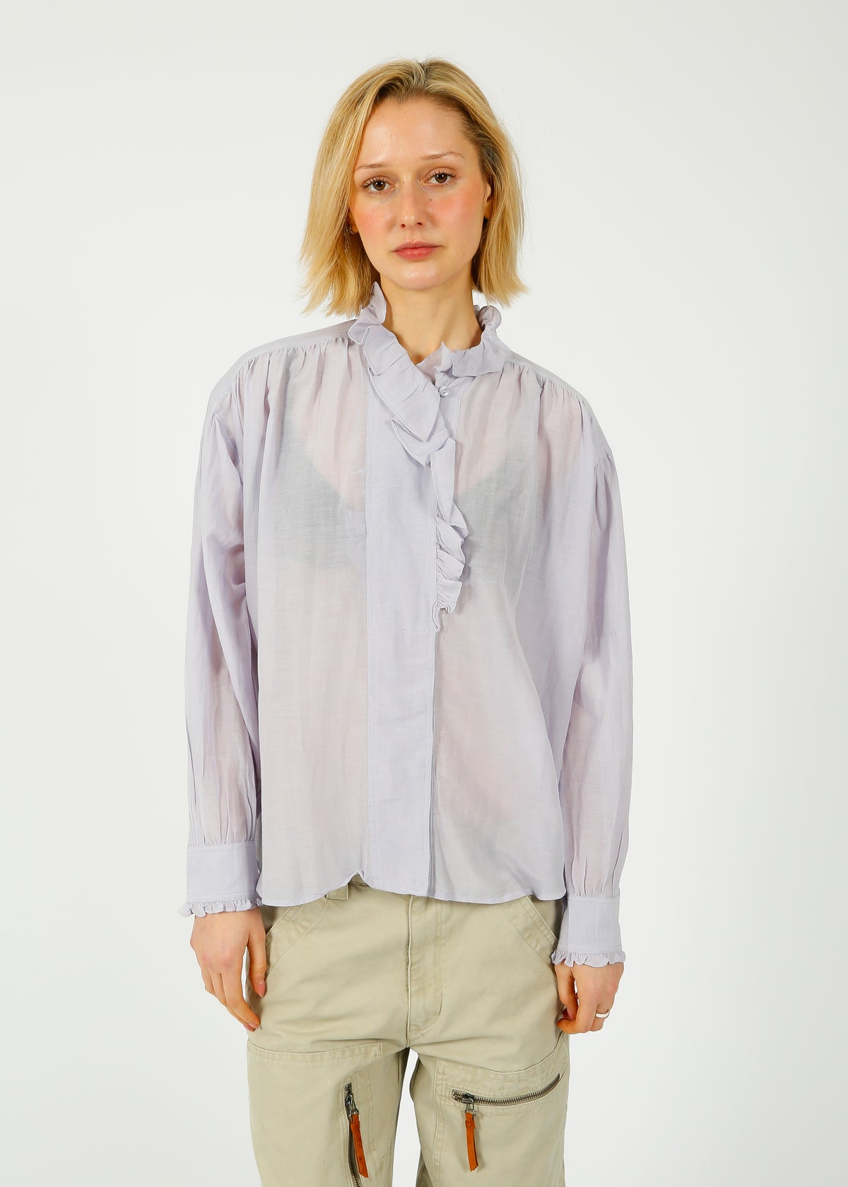 Marant Etoile Pamias Blouse in Baby Lilac