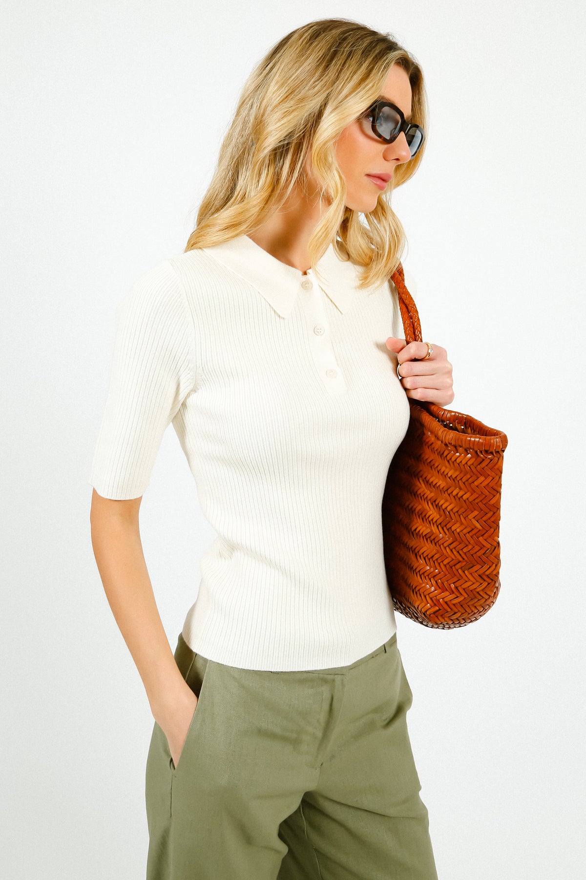 SLF Helen Knit Collar in Birch