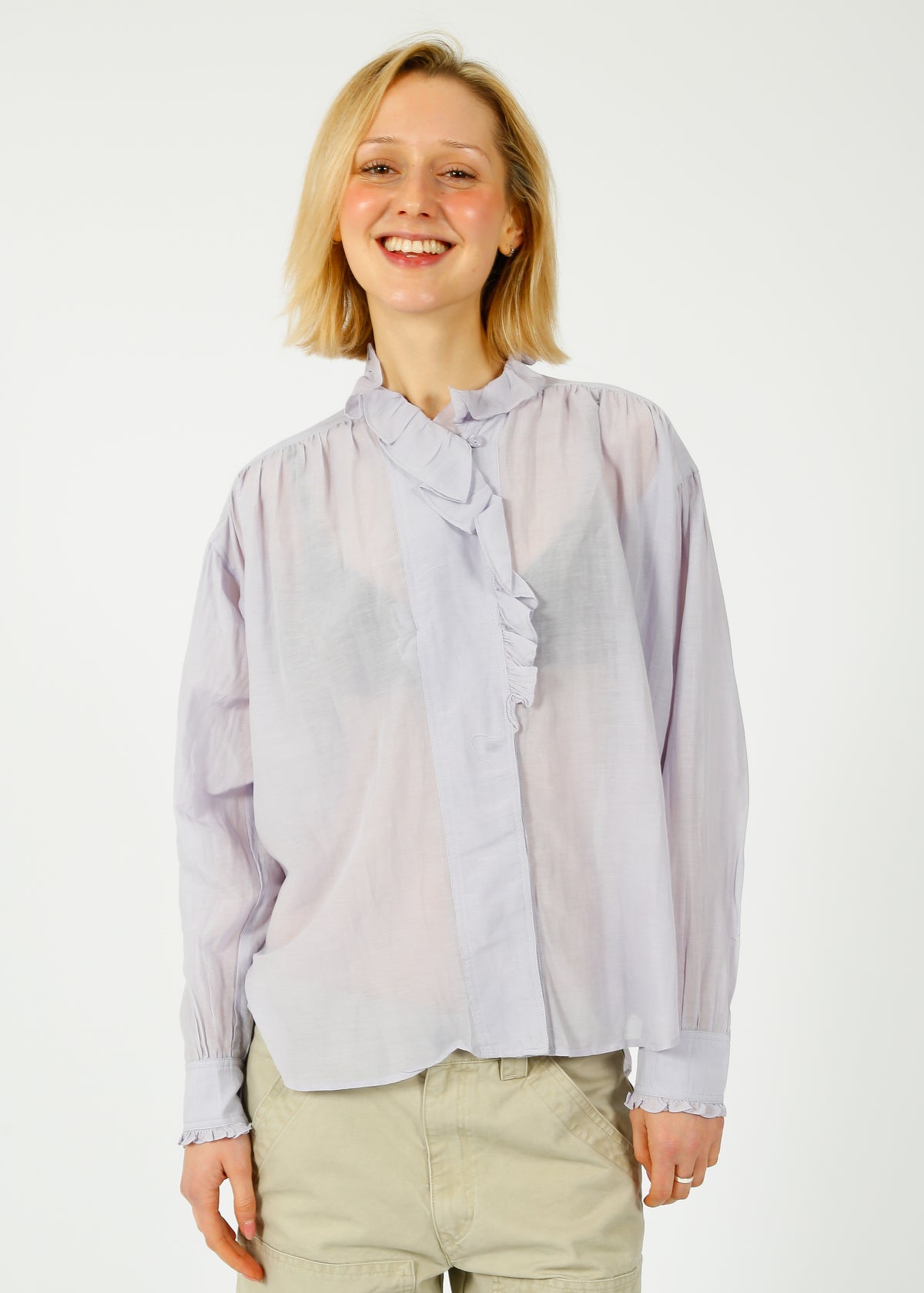 Marant Etoile Pamias Blouse in Baby Lilac