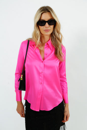 PARK Fia Shirt in Fluro Pink