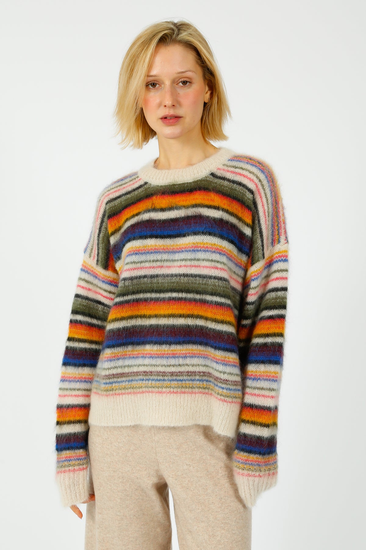 Marant Etoile Drussel Knit in Multi Stripe