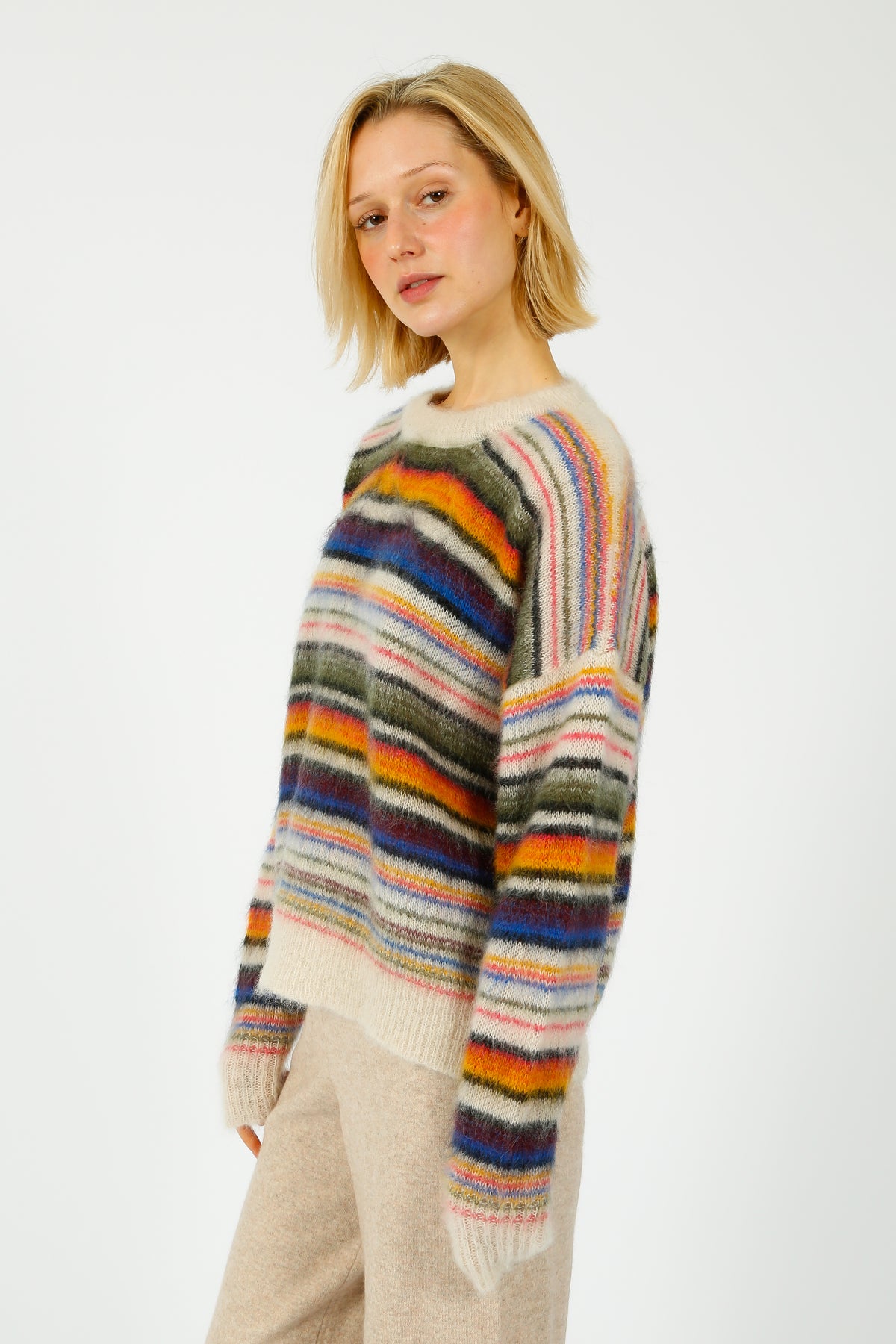 Marant Etoile Drussel Knit in Multi Stripe