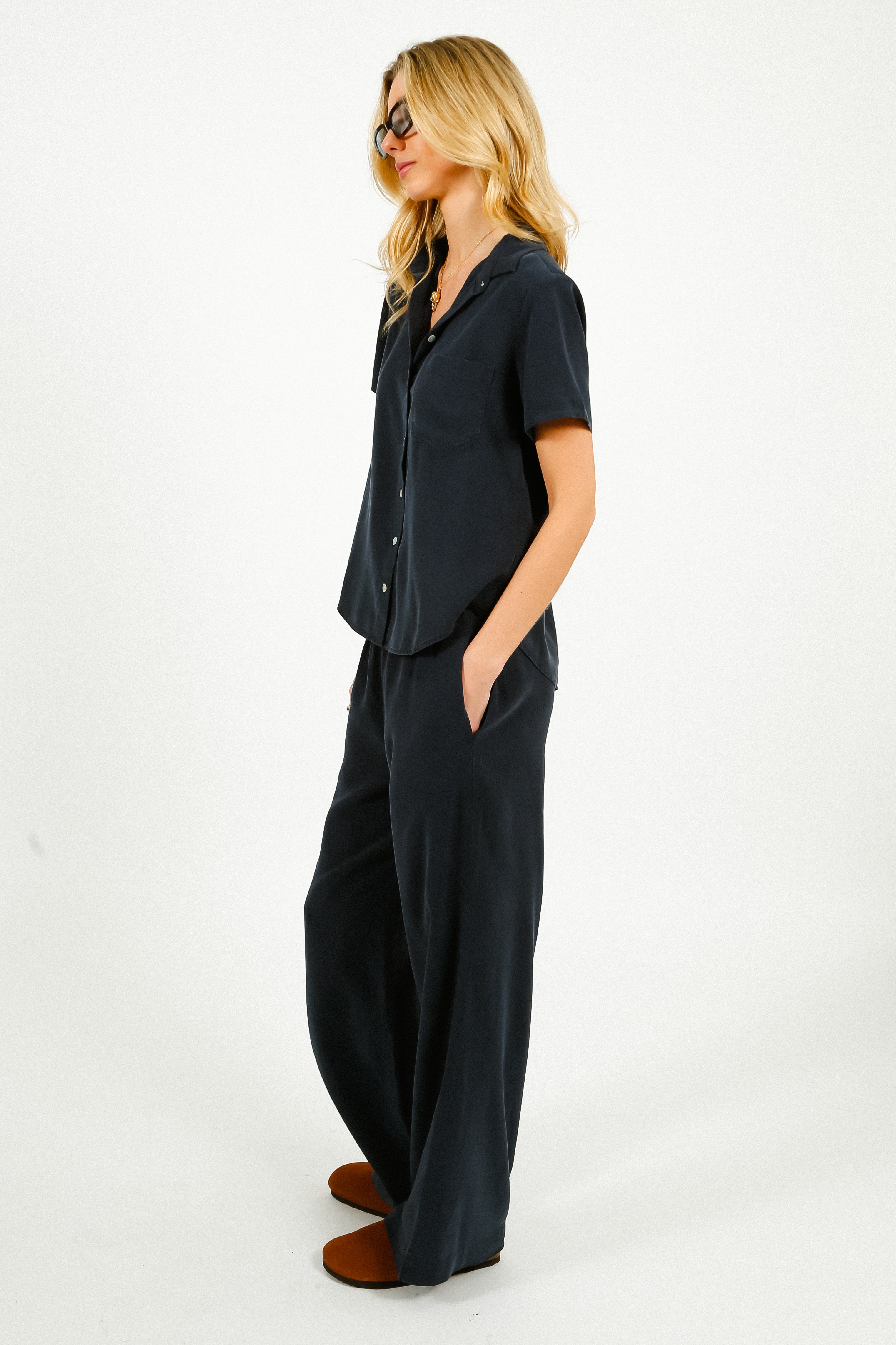 BD Smocked Waist Wide Leg in Endless Sea