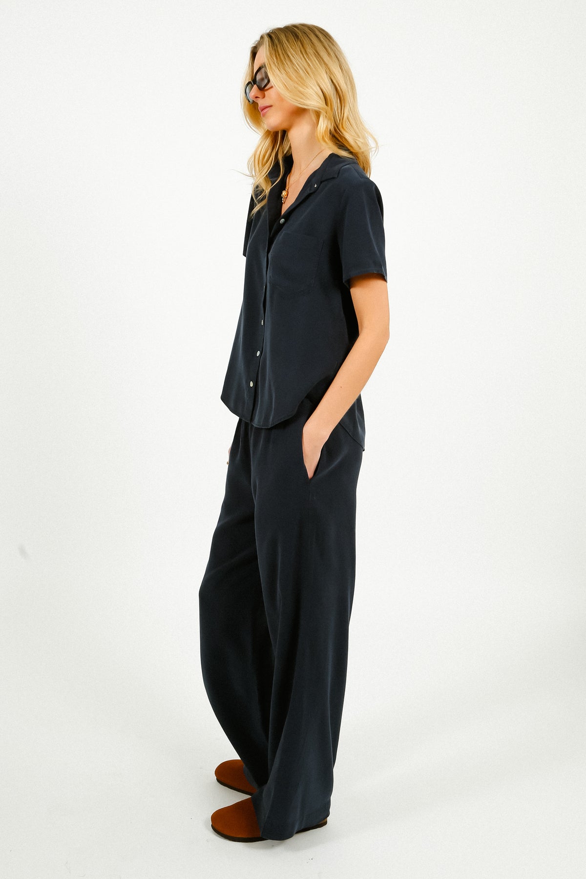 BD Smocked Waist Wide Leg in Endless Sea