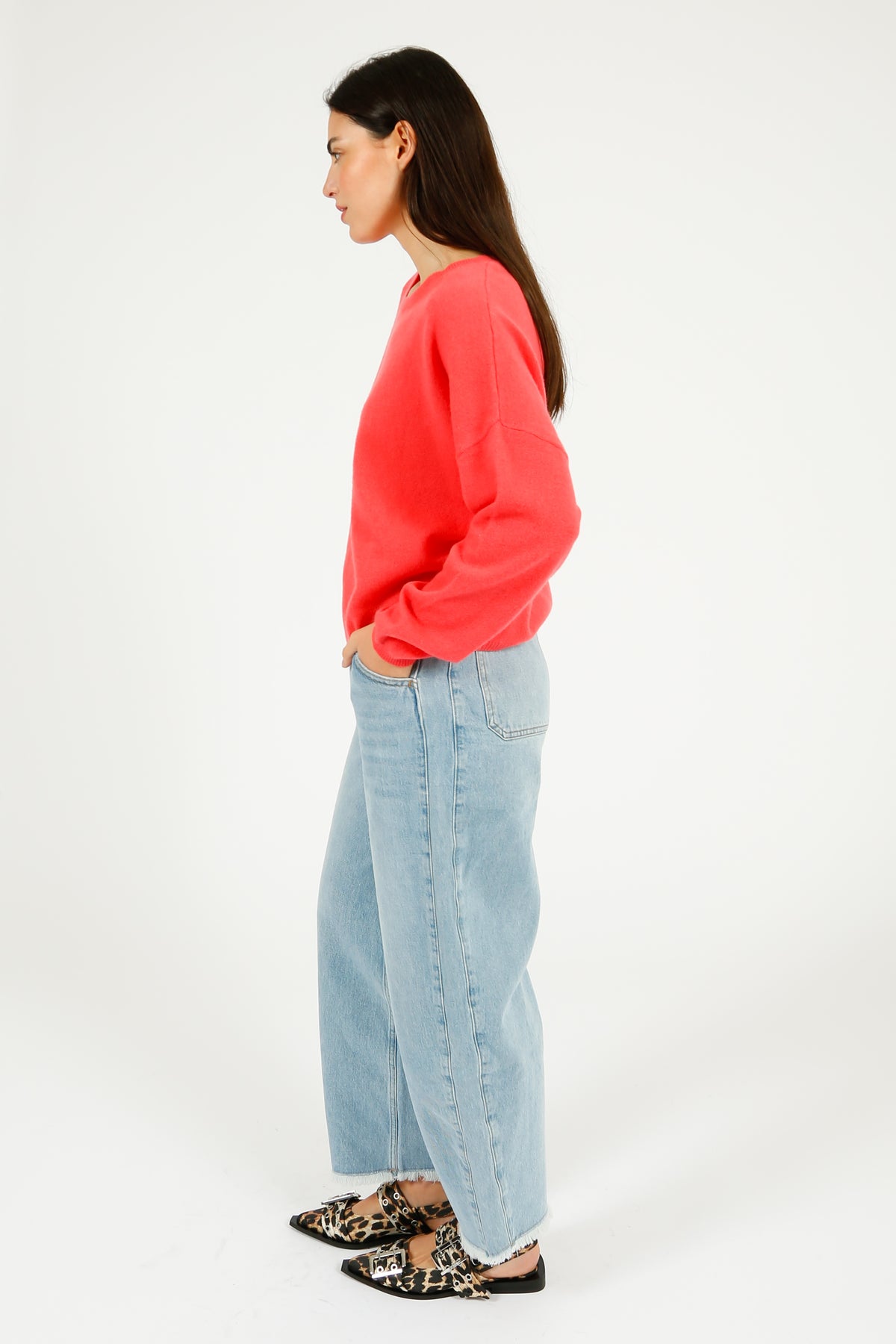 VK Agatha Crew Neck in Coral Reef