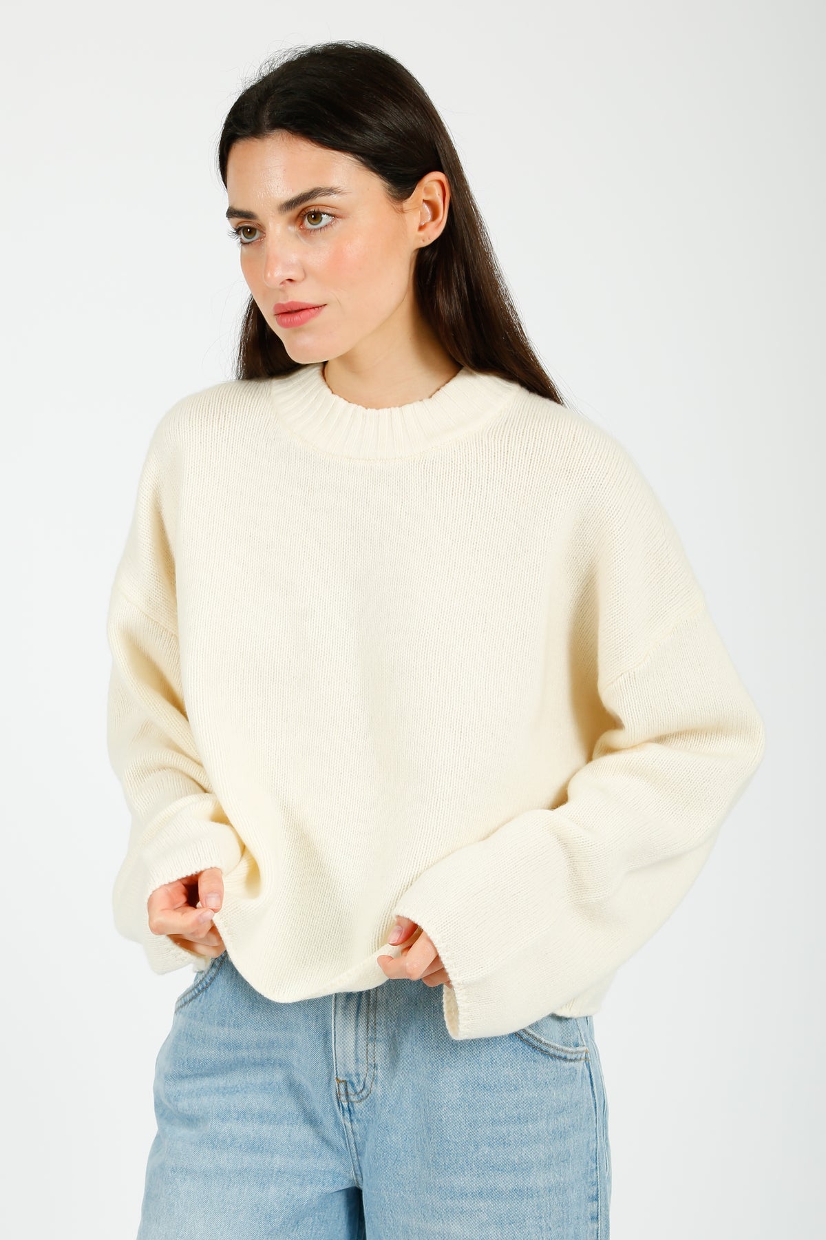 DAY Birger et Mikkelsen Felice Soft Lambswool Jumper in Ivory
