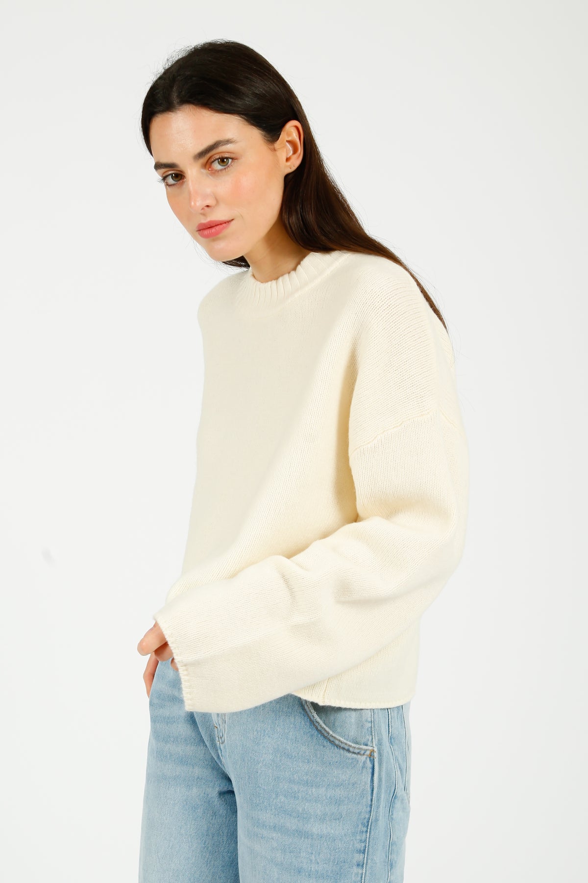 DAY Birger et Mikkelsen Felice Soft Lambswool Jumper in Ivory