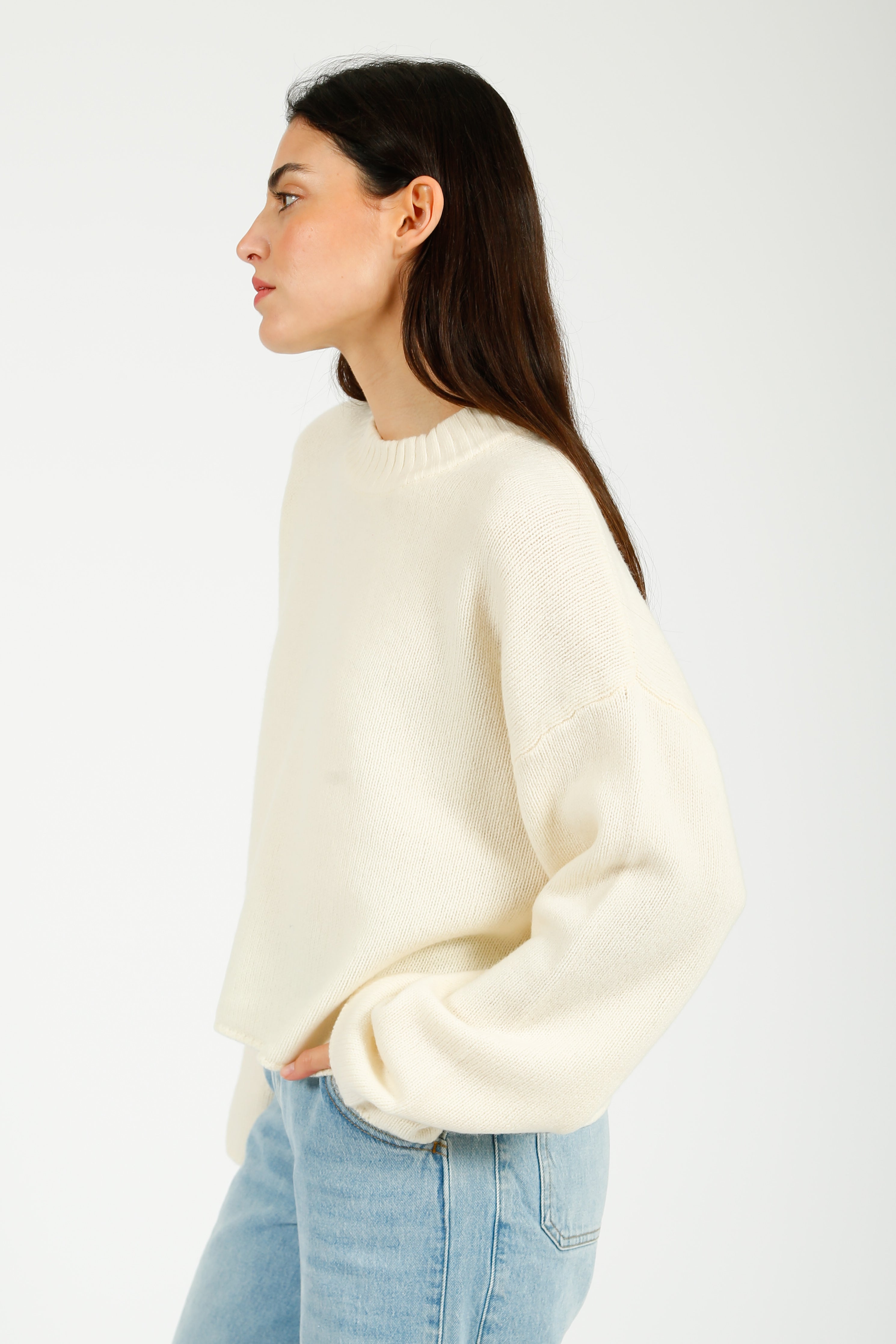 DAY Birger et Mikkelsen Felice Soft Lambswool Jumper in Ivory