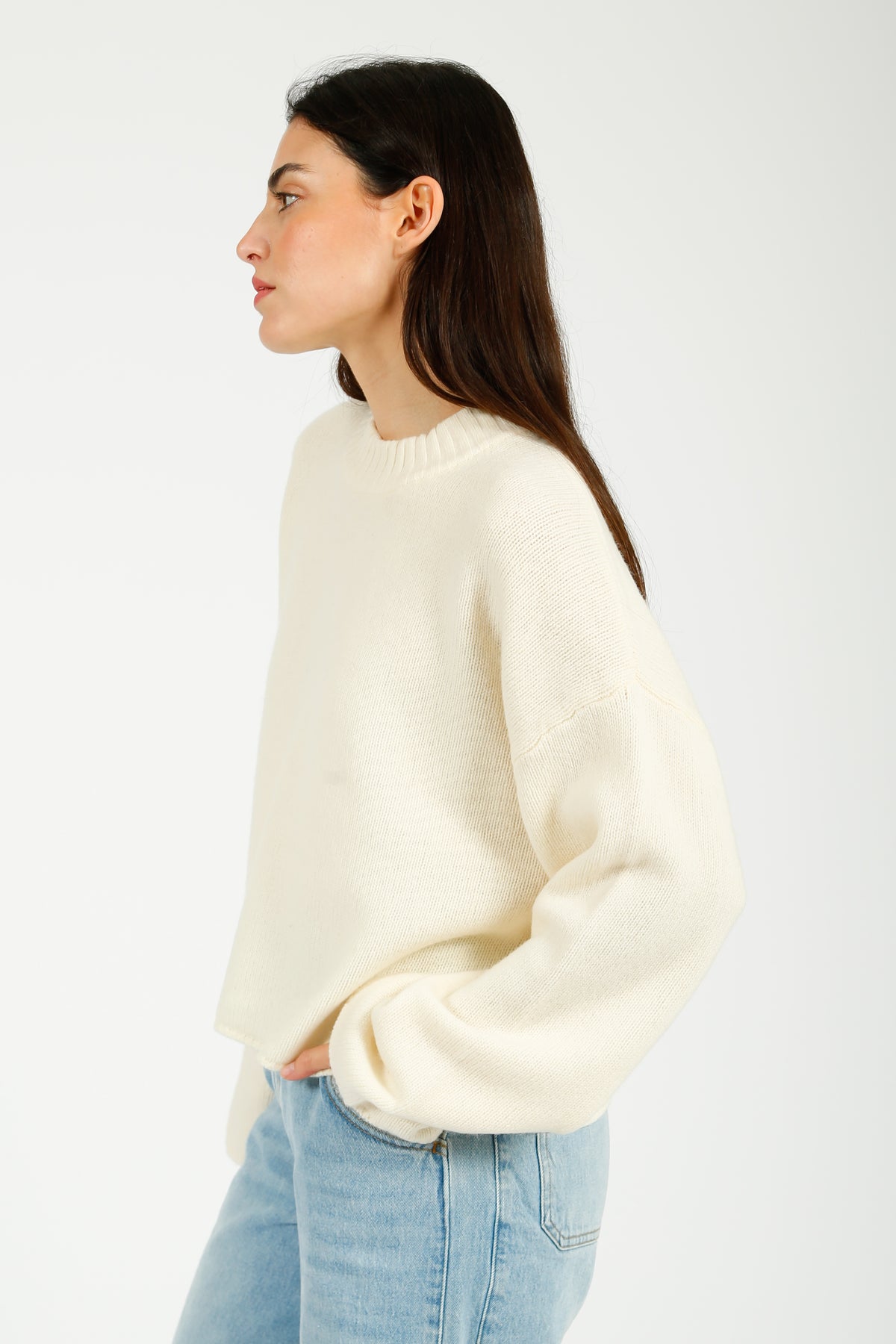 DAY Birger et Mikkelsen Felice Soft Lambswool Jumper in Ivory
