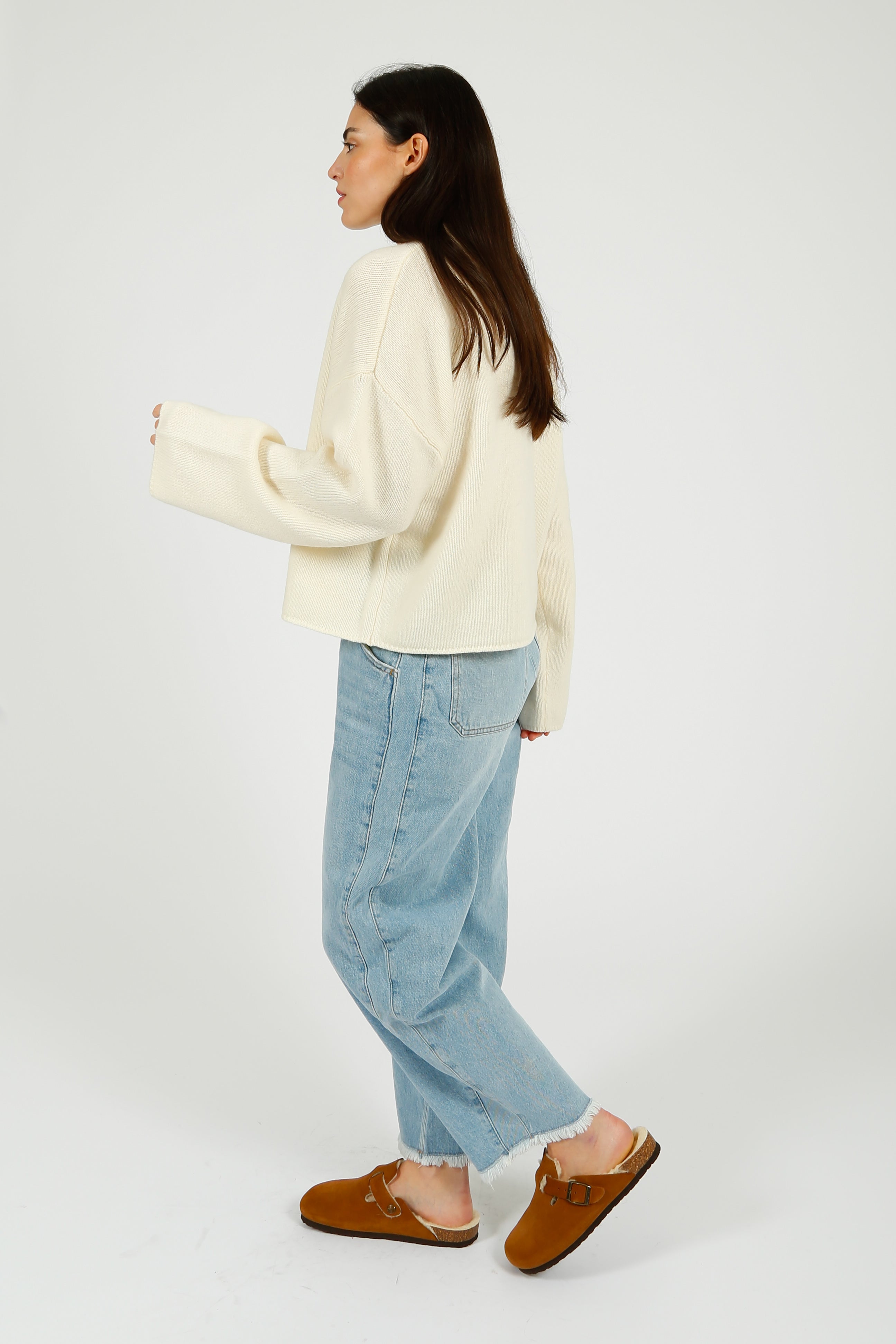 DAY Birger et Mikkelsen Felice Soft Lambswool Jumper in Ivory