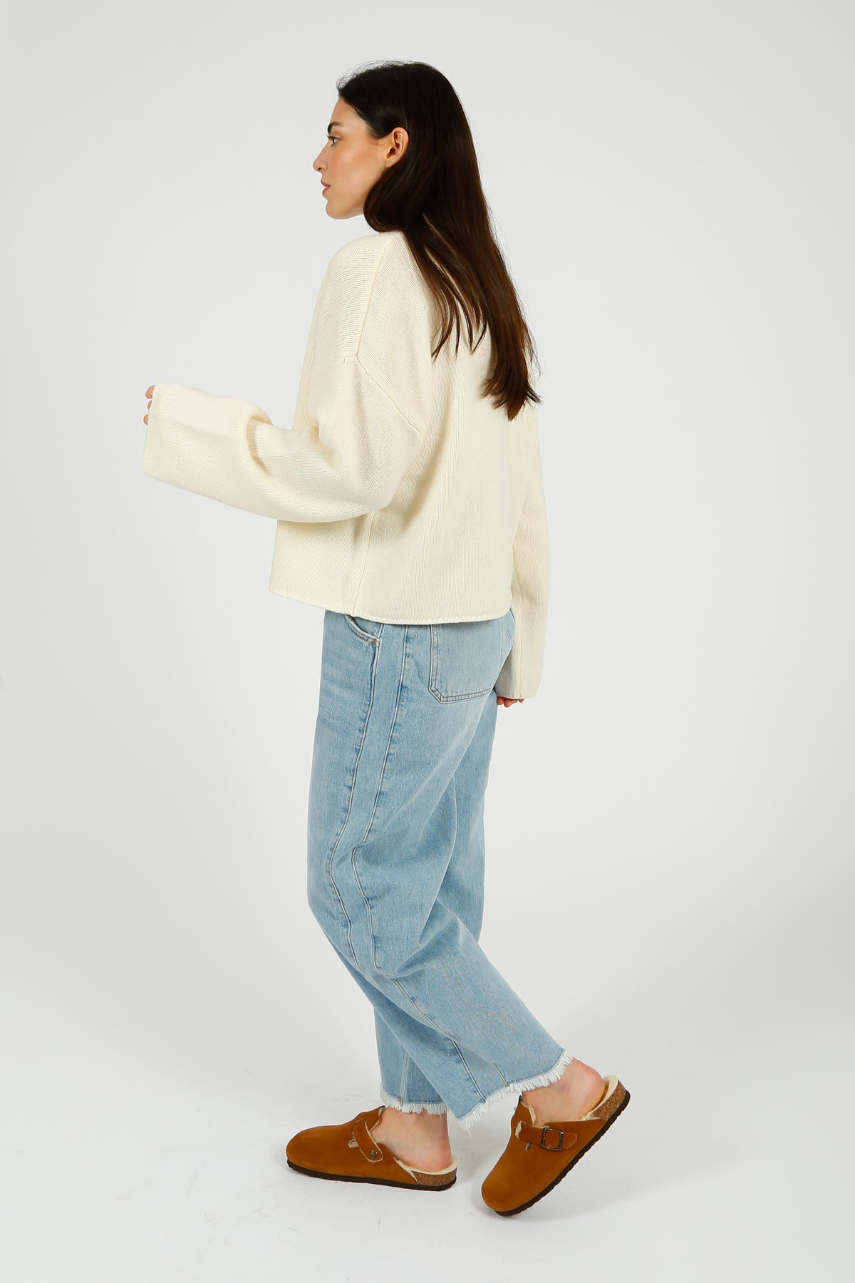 DAY Birger et Mikkelsen Felice Soft Lambswool Jumper in Ivory