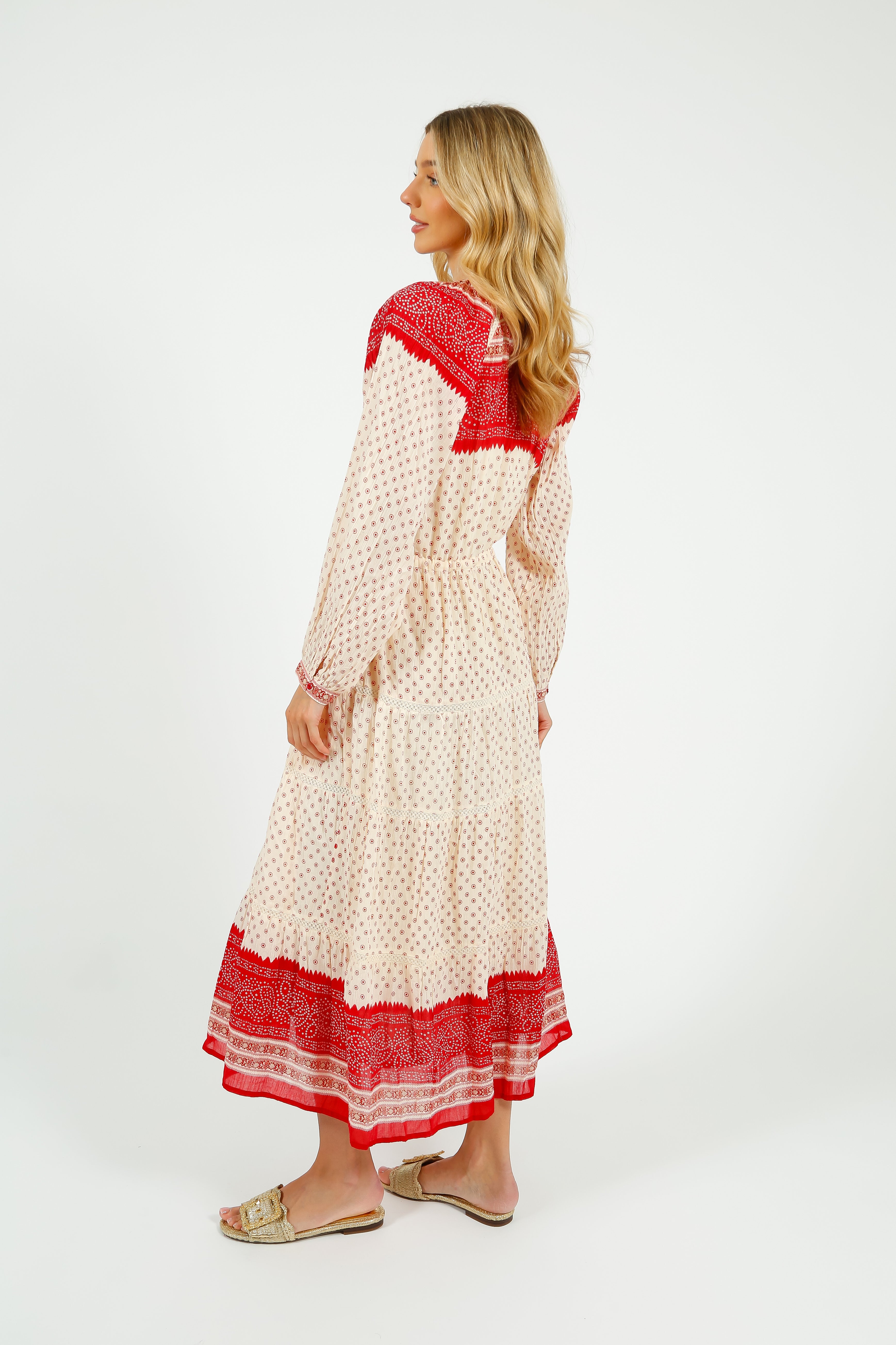 MAISON H Triana Dress in Passion Red