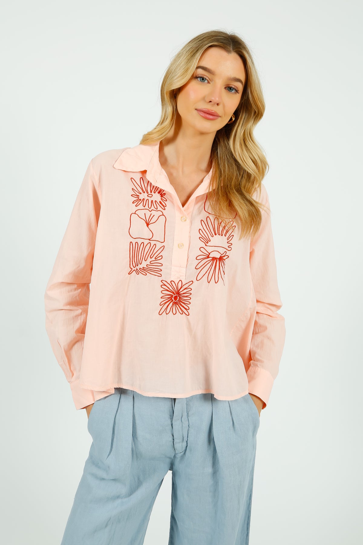 TINSELS Aristide Fools Blouse in Nude