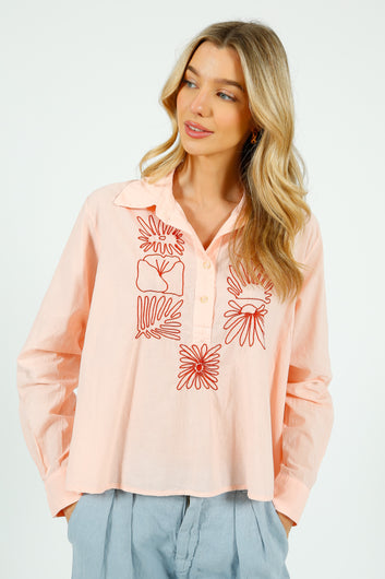 TINSELS Aristide Fools Blouse in Nude