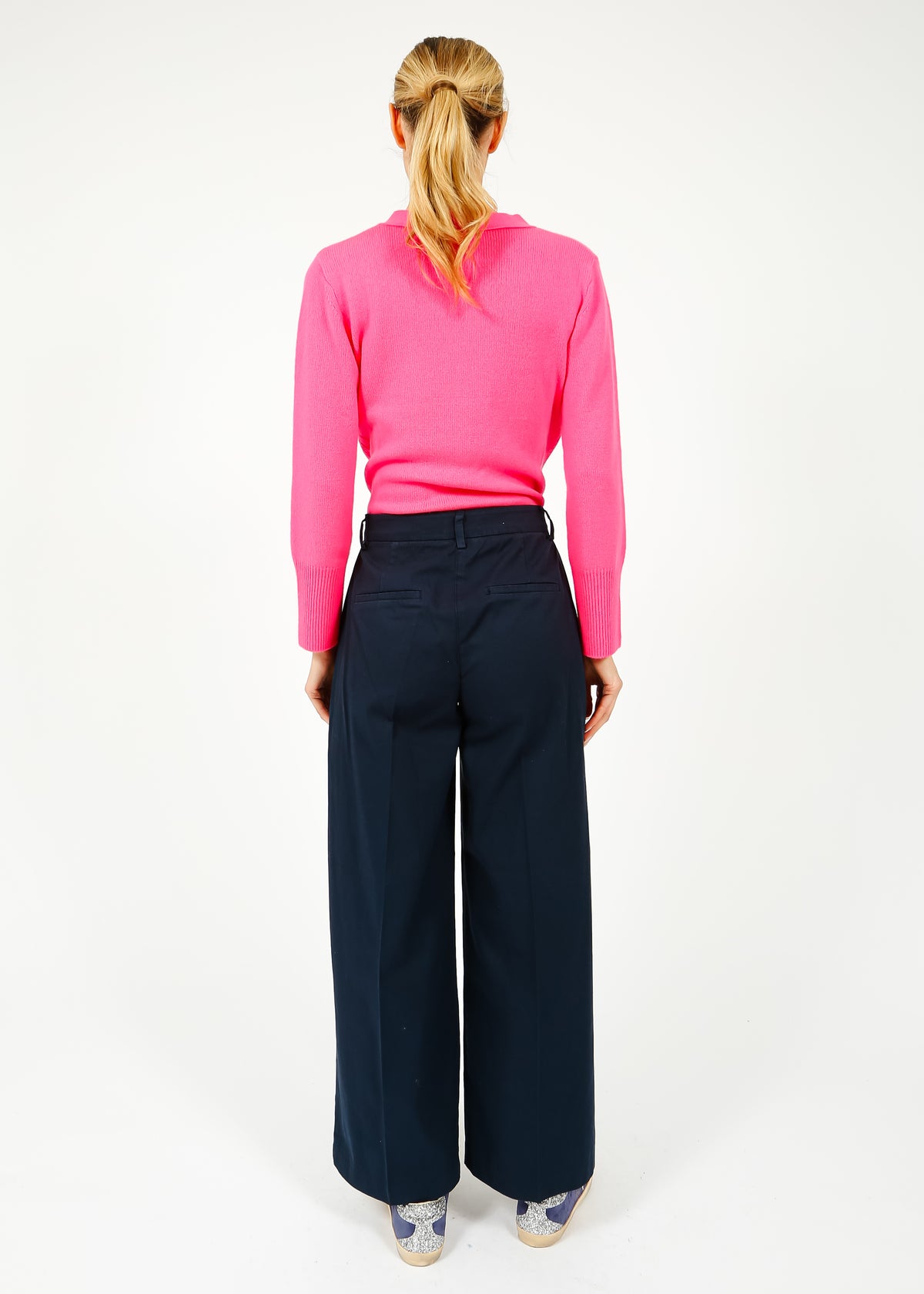 VK Matilda Heavy Knit Cardi in Hot Pink