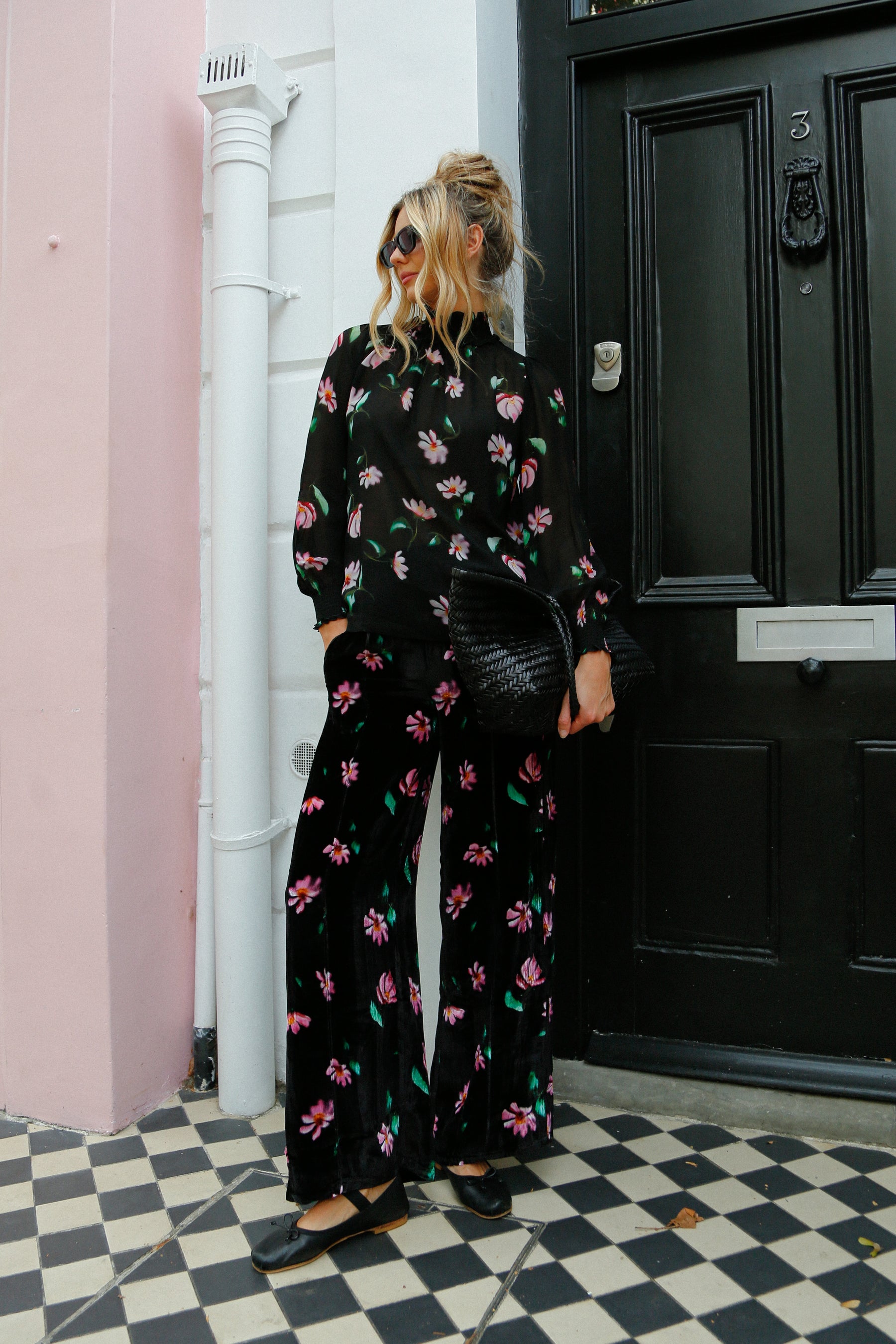 Primrose Park Kylie Trousers in Blurred Floral