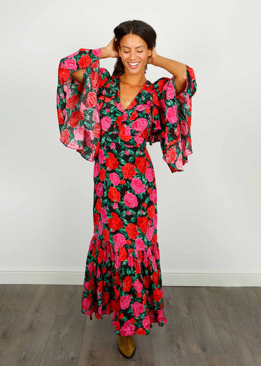 QOA Simone Dress Rose Cape