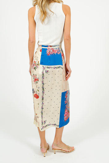 MM Peggi Printed Skirt in Ivory
