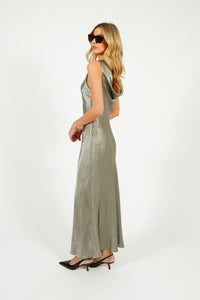 You added <b><u>SLF Selene Cowl Back Midi Dress in Vetiver</u></b> to your cart.