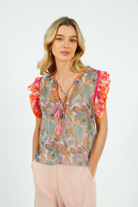 You added <b><u>PDS 427 Rosa Frill Top in Green, Blue</u></b> to your cart.