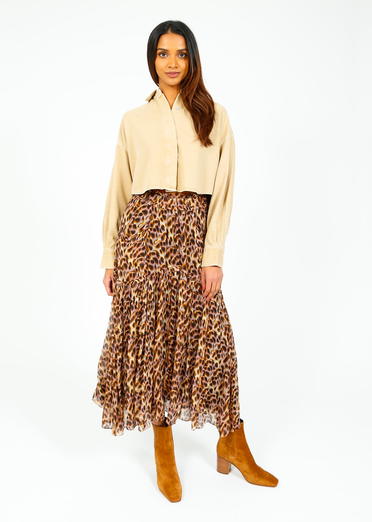 R&B Ultra Featherweight Beatrice Cropped Shirt