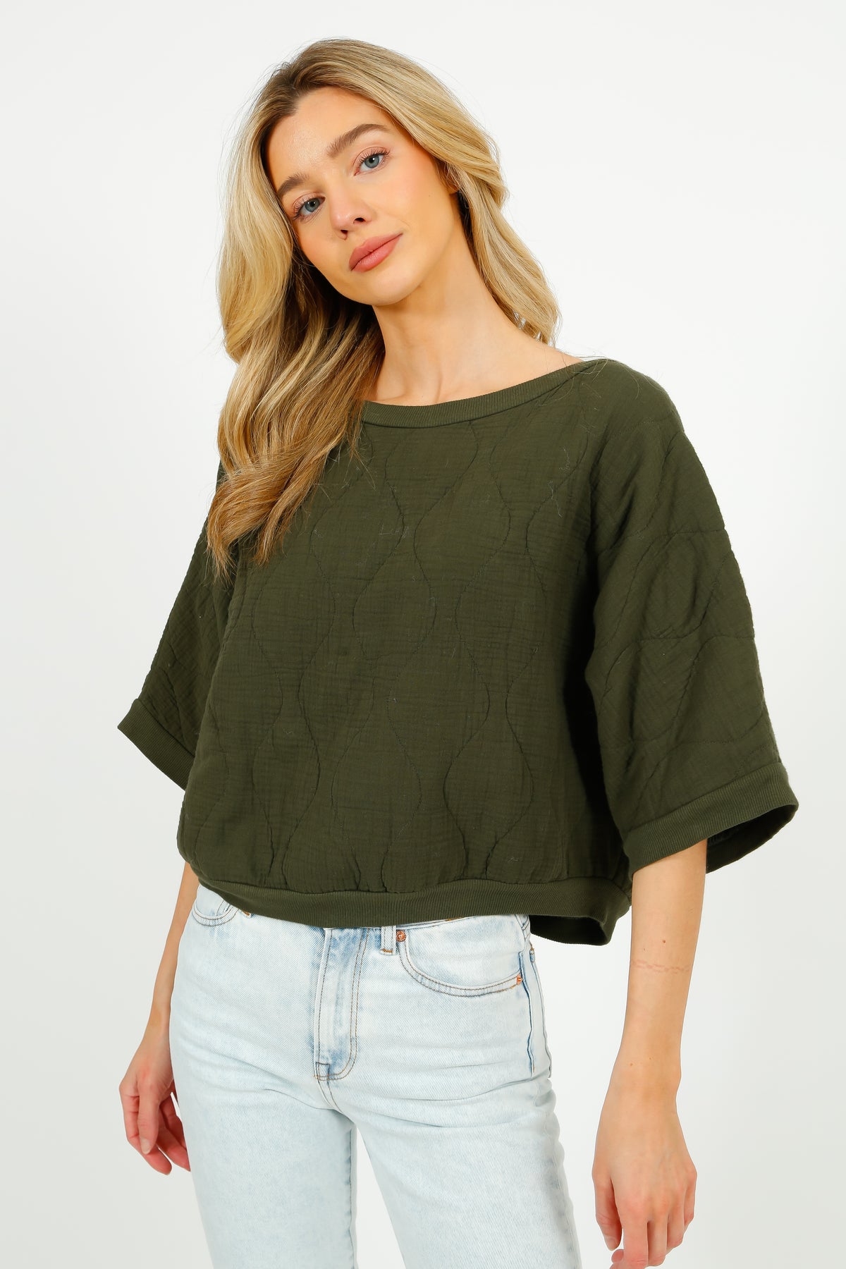 AOKYANOS Seattle SS Top in Khaki