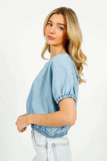 BR Wilma Blouse in Light Blue