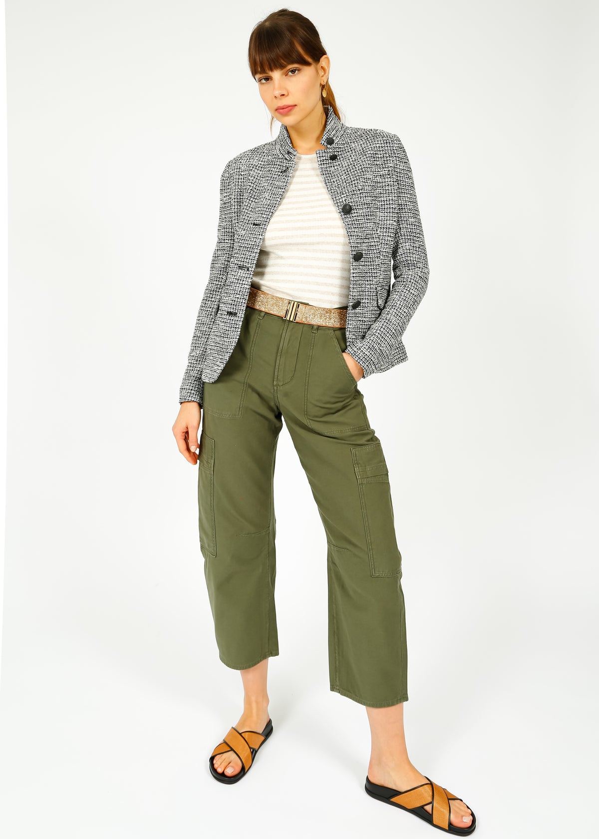 COH Marcelle Low Slung Cargo in Khaki