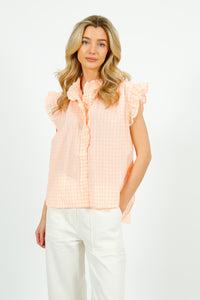 You added <b><u>BR Coyote Checked Blouse in Orange</u></b> to your cart.