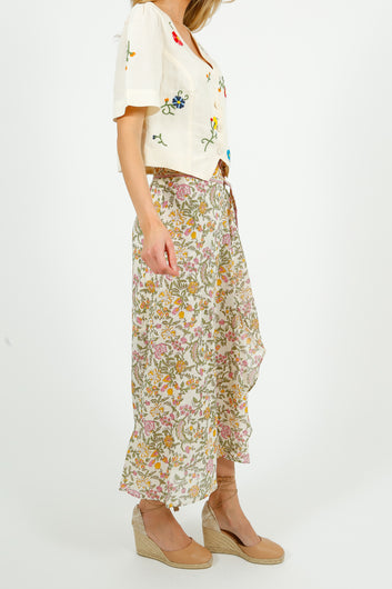 LM Lucia Skirt in Cream Mimosa Spring